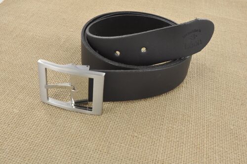 Ceinture en cuir Noir mat