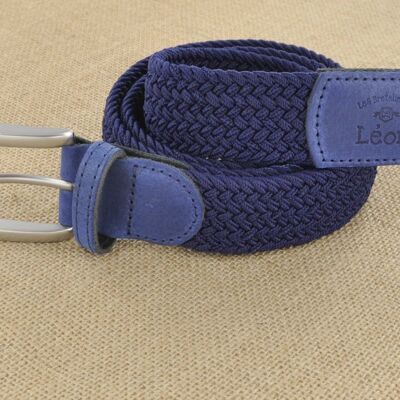 Braided belt Navy blue