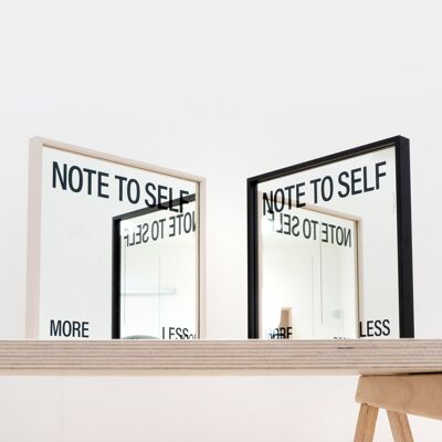 Note to Self Frameless w/ Wall Mount 50x50cm
