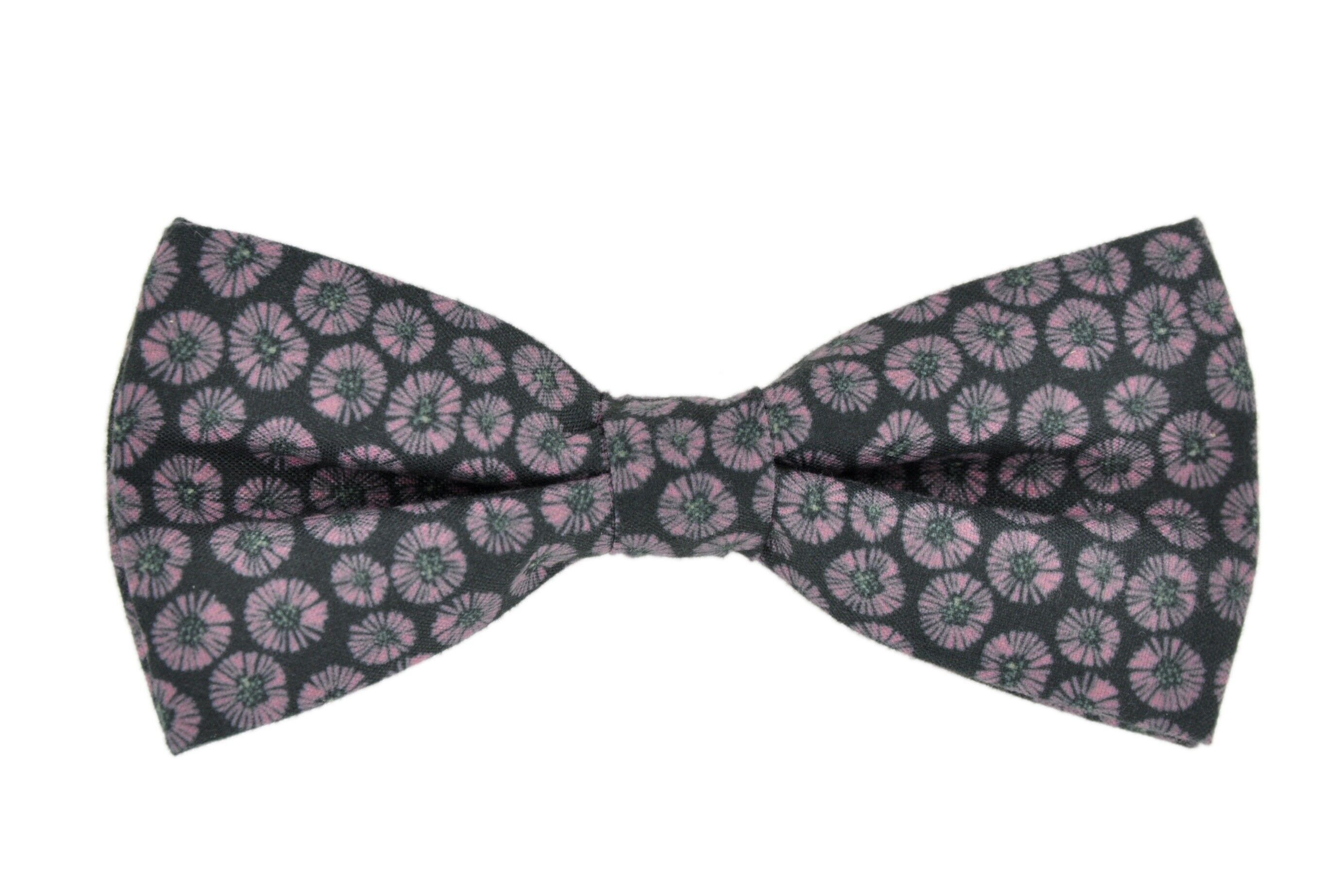 Pajarita de fantasía Flor en color vino