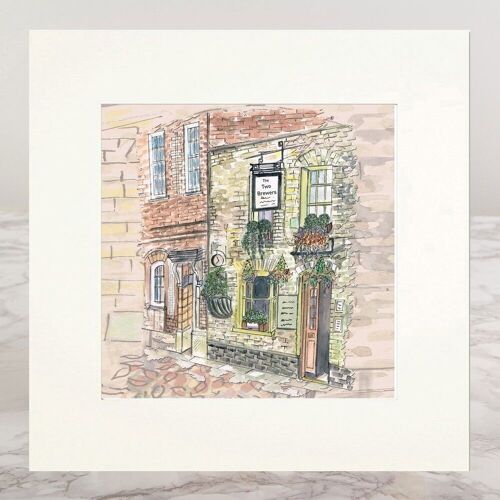 Mounted Print - Windsor Two Brewers Pub