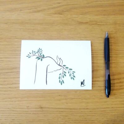 Greeting card - Olive branch -