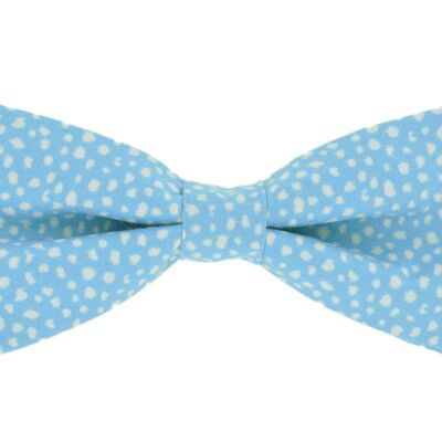 Original bow tie Blue with polka dots