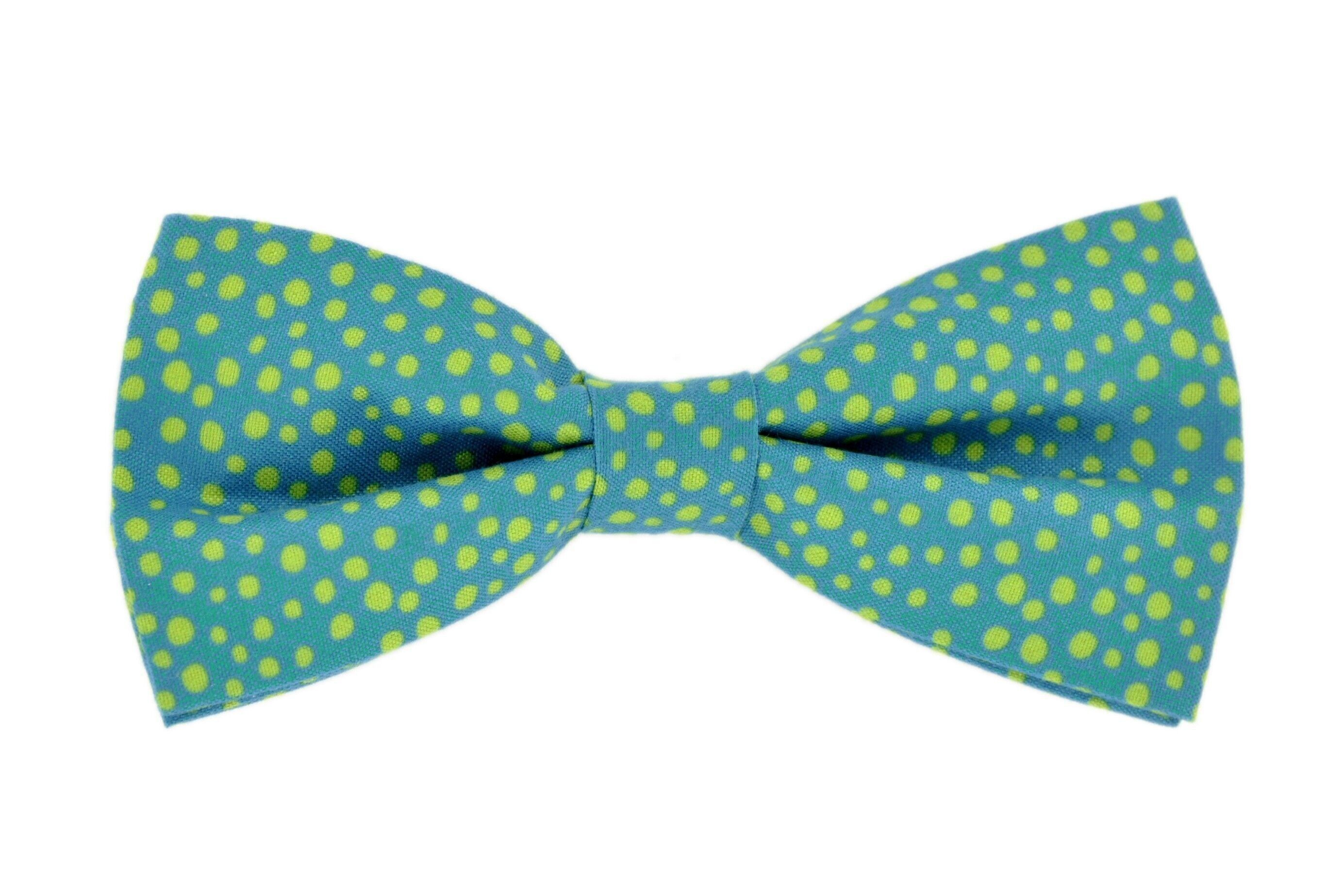 Pajarita Original Verde con lunares