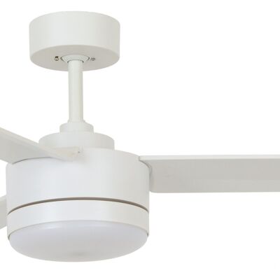 BAYSIDE - Ventilador de techo Lagoon con mando a distancia y luz LED, blanco