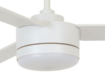 BAYSIDE - Ventilateur de plafond Lagoon avec télécommande et éclairage LED, blanc 2