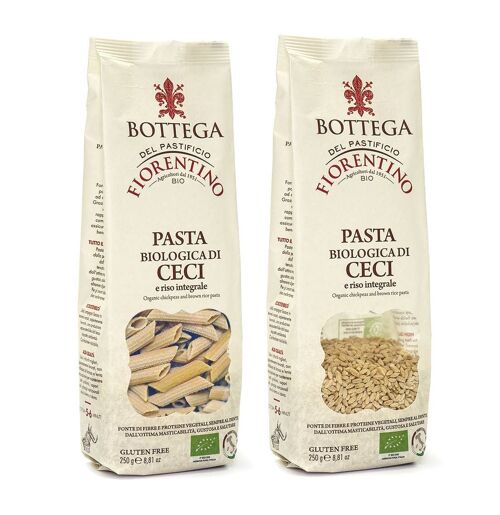 BOTTEGA Pasta BIO di CECI e riso integrale: 10pz