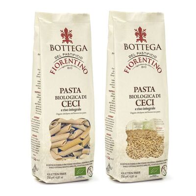 Pasta BOTTEGA BIO con garbanzos y arroz integral: 10uds