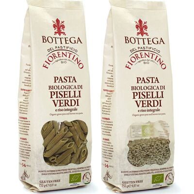BOTTEGA BIO Pasta with GREEN PEAS and brown rice: 10pcs