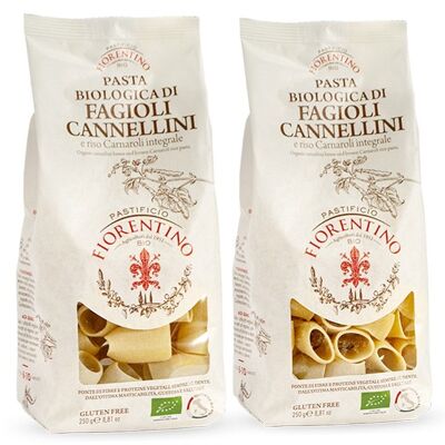 ORGANIC Pasta with CANNELLINI BEANS and Car rice. int: GOURMET 6pcs