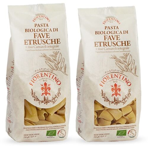 Pasta BIO di FAVE ETRUSCHE e riso Carn. integ. : GOURMET 6pz