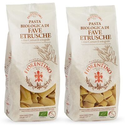 BIO pasta of ETRUSCAN BEANS and Carn rice. integ. : GOURMET 6pcs