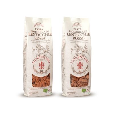 Pasta BIO di LENTICCHIE R. e riso Carnaroli integrale: 10pz