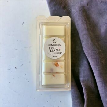 Fresh Linen Botanical Soy Wax Melt Snap Bars 3