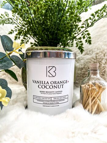 Bougie Cire de Soja Vegan Vanille Orange & Noix de Coco 220g/30cl 3