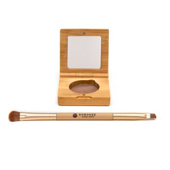 Palette et pinceau Vegan Mineral Eyebrow - Maquillage 100% naturel 1