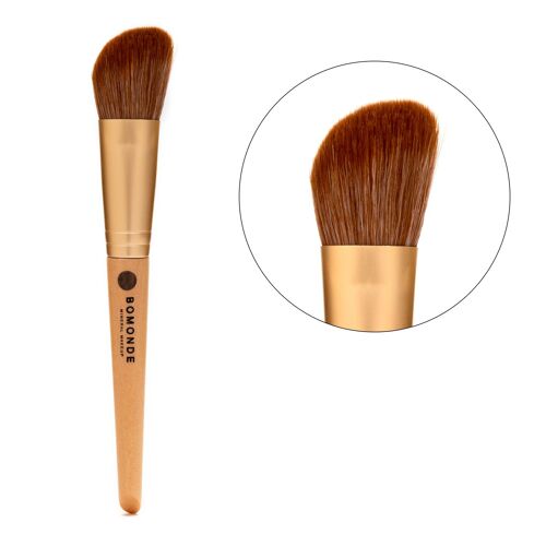 Vegan Medium Angled Makeup Brush - Synthetic Hair