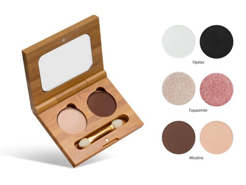 Vegan Mineral Eyeshadow duo - 100% Natural makeup
