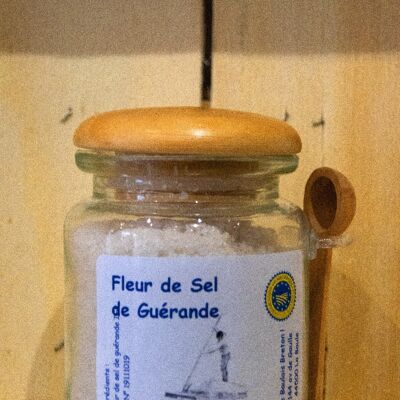 240g fleur de sel jar with scoop