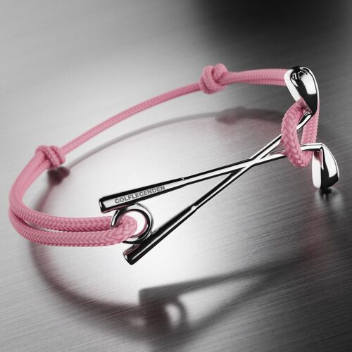 Golf Armband Edelstahl - pink