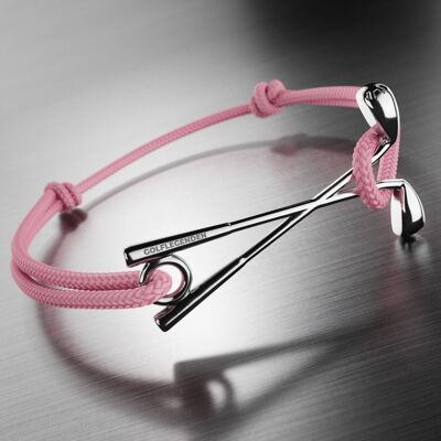 Bracelet golf acier inoxydable - rose