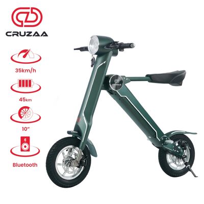 Elektroroller 45 km Reichweite & 35 km/h Höchstgeschwindigkeit Cruzaa Bluetooth E Scooter LIMITED EDITION Magno Green