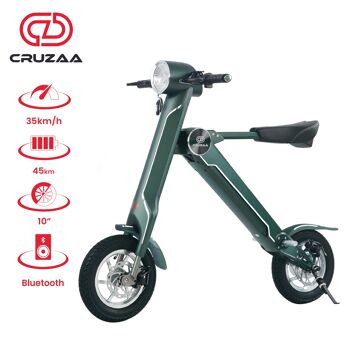 Scooter électrique 45 km d'autonomie et 35 km/h de vitesse maximale Cruzaa Bluetooth E Scooter LIMITED EDITION Magno Green 1