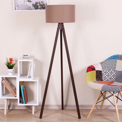 Tripod Floor Lamp Light Brown Brown