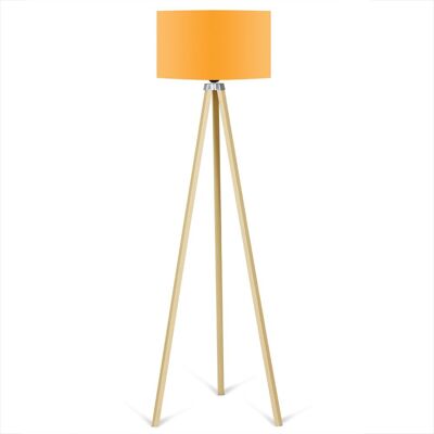 Tripod floor lamp Natural Orange