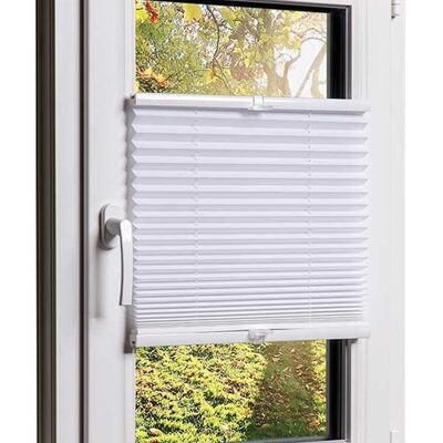 Pleated blinds and blinds with klemmfix function without drilling