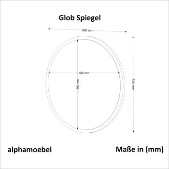 Miroir Glob Noyer 5