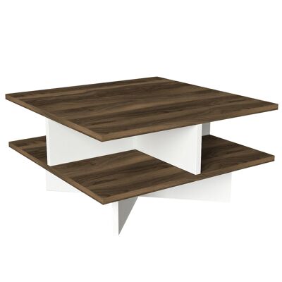 Coffee table Hamton walnut white