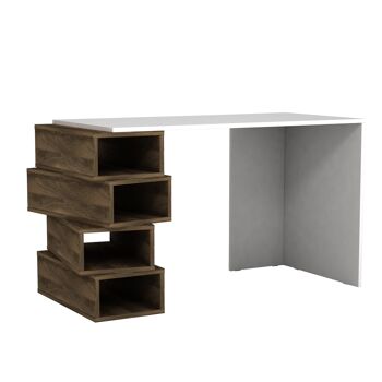 Bureau Jenga Noyer Blanc 1