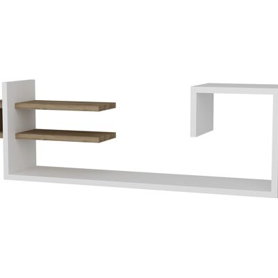 Wall shelf Stor white walnut