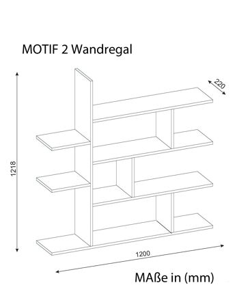 Étagère murale Motif 2 blanc 4