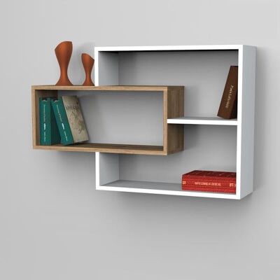 Sementha Wall Shelf White Walnut