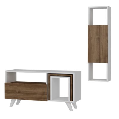 Wall unit Novella K24 white walnut