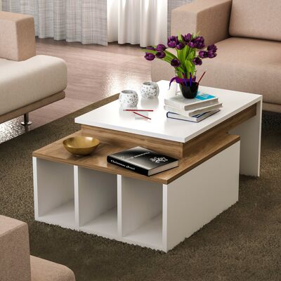 Coffee table Colorado white walnut