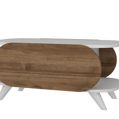 Coffee table Orkide white walnut