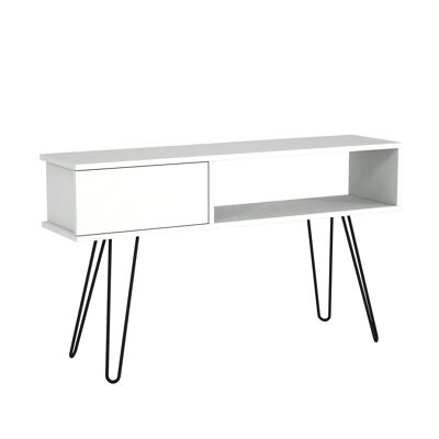 Wall unit Lara with white metal feet