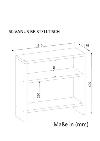 Table d'appoint Silvanus blanc 4