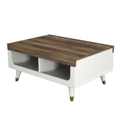 Table basse Jolie Noyer Blanc