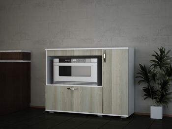 Meuble polyvalent Meuble de cuisine Charlotta Blanc Cordoba 2