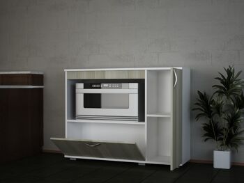 Meuble polyvalent Meuble de cuisine Charlotta Blanc Cordoba 3