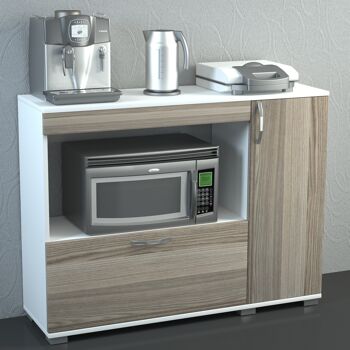 Meuble polyvalent Meuble de cuisine Charlotta Blanc Cordoba 4