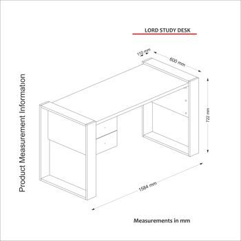 Bureau Lord Noyer Blanc 5