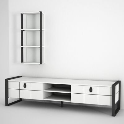 Wall unit lost metal white