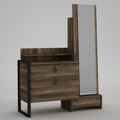 Lost dressing table with mirror walnut