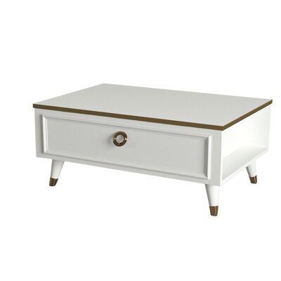 Table basse Cornelia blanc