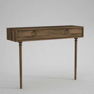 Goldy walnut console table